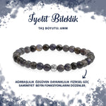 SERTİFİKALI İyolit 6mm Doğal Taş Bileklik