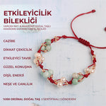 Sertifikalı Etkileyicilik Bilekliği Hakiki İnci ve Amazonit Doğal Taşlı %100 El İşçiliği