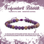 SERTİFİKALI Fosfosiderit 6mm Merdiven Kapama Doğal Taş Bileklik