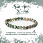 SERTİFİKALI Hint Akiği 6mm Doğal Taş Bileklik