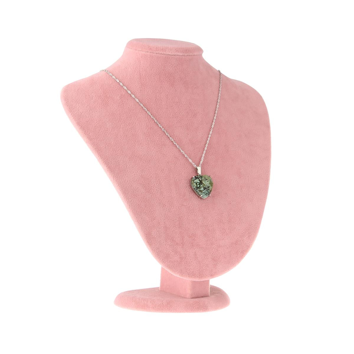 SERTİFİKALI Yeşim  Orjinal ( Taşlar) Doğaltaş Kalpli Kolye Ucu M439