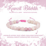 SERTİFİKALI Kunzit 6mm Merdiven Kapama Doğal Taş Bileklik
