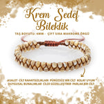 SERTİFİKALI Sedef 4mm Çift Sıra Doğal Taş Bileklik
