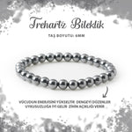 SERTİFİKALI Trehartz 6mm Doğal Taş Bileklik