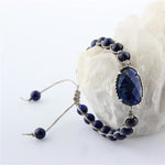 SERTİFİKALI Lapis Lazuli  Orjinal ( Taşlar) Doğaltaş Bileklik 6 mm B110