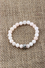SERTİFİKALI PEMBE OPAL  Orjinal ( Taşlar) Doğaltaş BİLEKLİK 8 MM