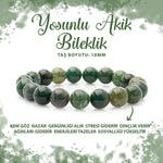SERTİFİKALI Yosunlu Akik 10mm Doğal Taş Bileklik