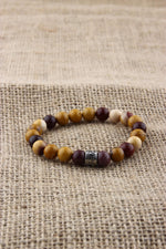 SERTİFİKALI JASPER  Orjinal ( Taşlar) Doğaltaş BİLEKLİK 8 MM