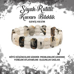 SERTİFİKALI Rutilli Kuvars Doğal Taş Geniş Kesim Bileklik