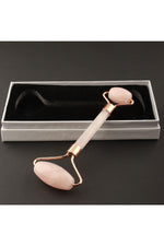 SERTİFİKALI Pembe Kuvars Doğal Taşı roller Masaj Aleti - 15 X 6 Cm Ma038