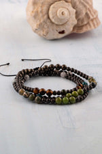 Sertifikalı İkizler Burcu Doğal Taş Kolye (Kuvars-Akuamarin-Apatit-Yeşim-Hematit-Yosunlu Akik-Pirit)