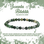 SERTİFİKALI Yosunlu Akik 6mm Doğal Taş Bileklik