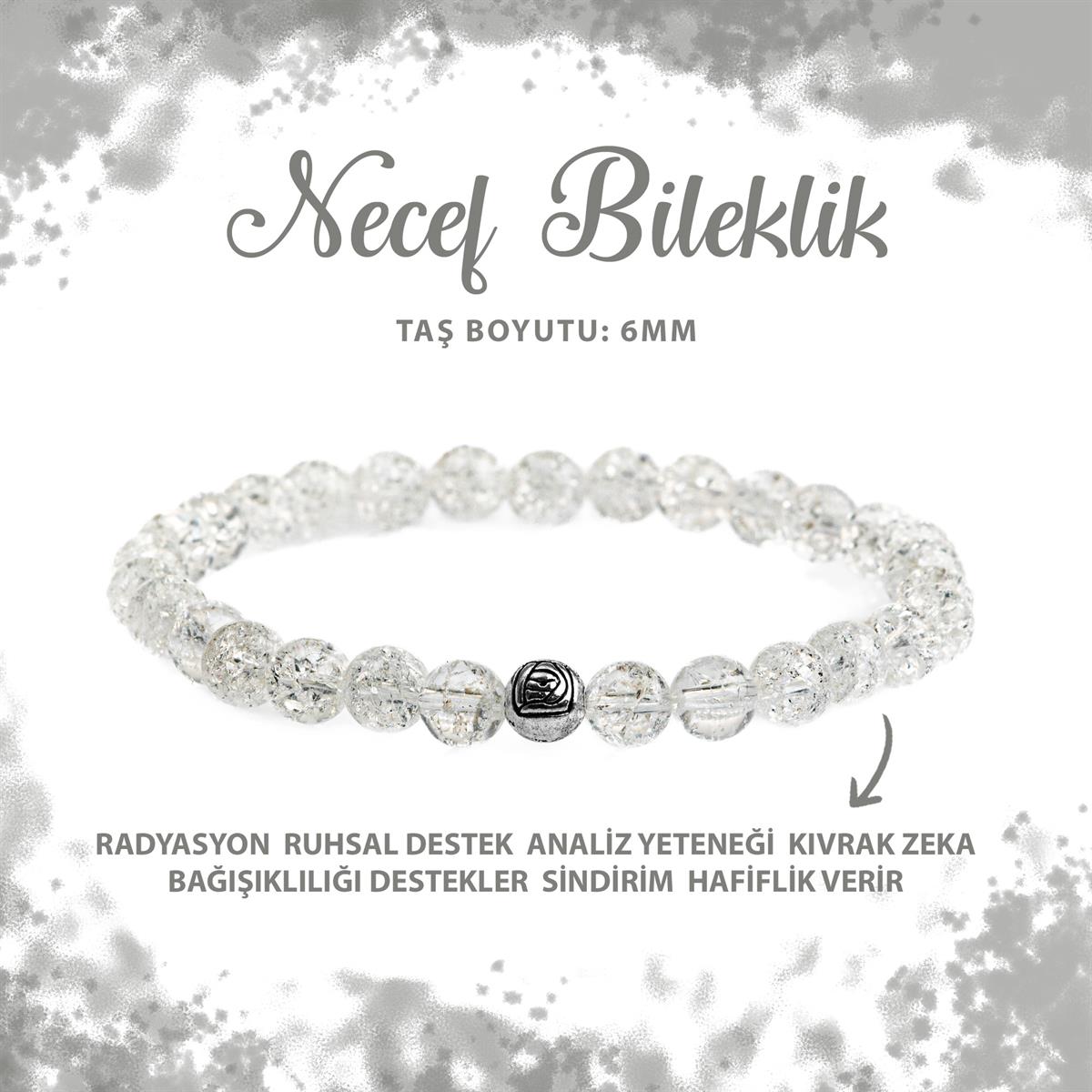 SERTİFİKALI Necef 6mm Doğal Taş Bileklik