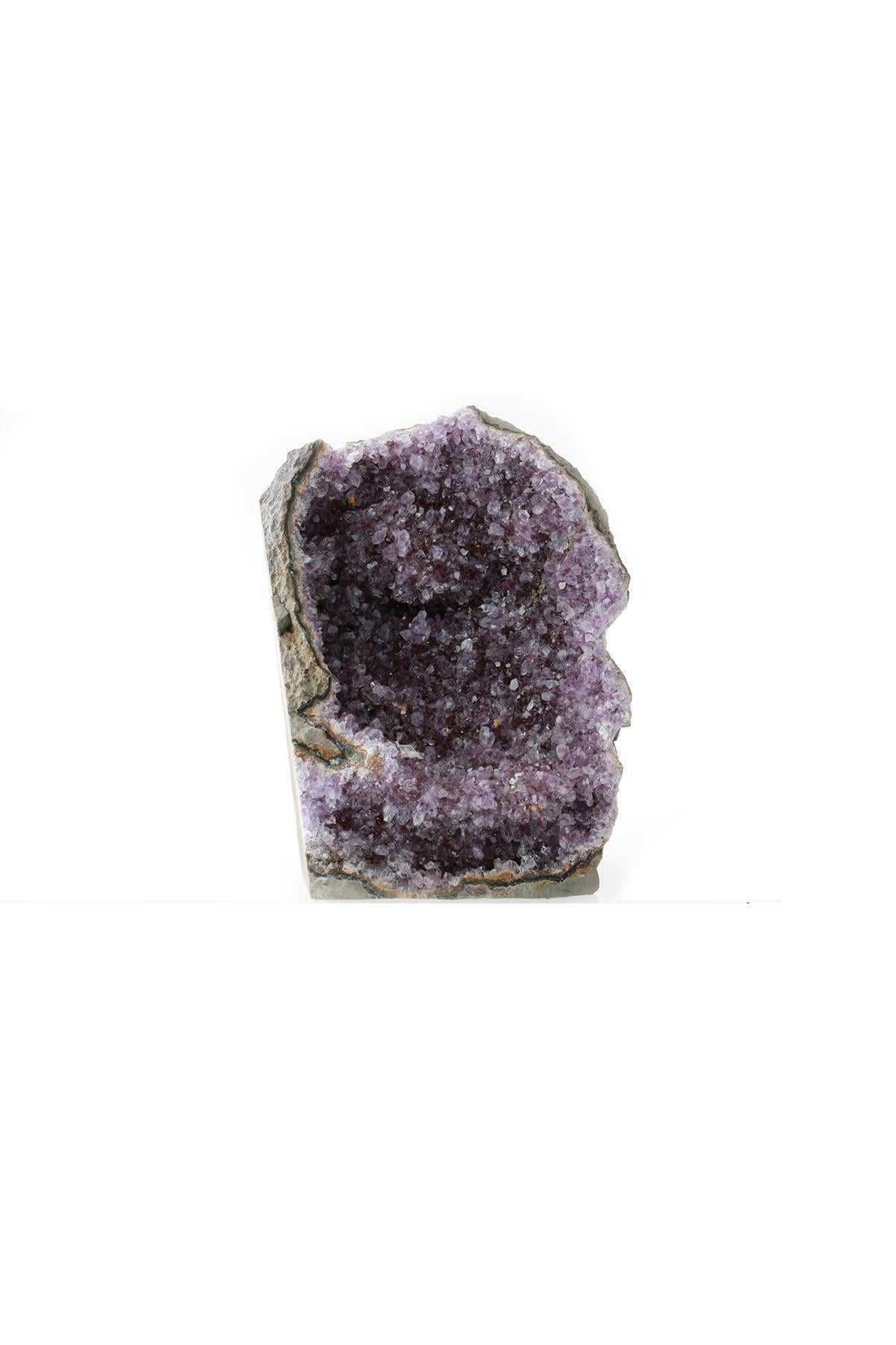 SERTİFİKALI Ametist Ham Tek Parça  Orjinal ( Taşlar) Doğaltaş 18x14cm, 2,698kg HT006-