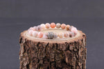 SERTİFİKALI Pembe Opal  Orjinal ( Taşlar) Doğaltaş Bileklik 8 mm - B878