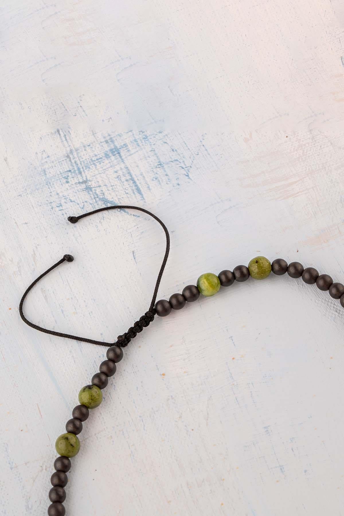 Sertifikalı Koç Burcu Doğal Taş Kolye (Yeşim-Rutilli Kuvars-Jasper-Pirit-Kan Taşı-Sitrin-Akik)