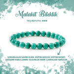SERTİFİKALI Malakit 8mm Doğal Taş Bileklik