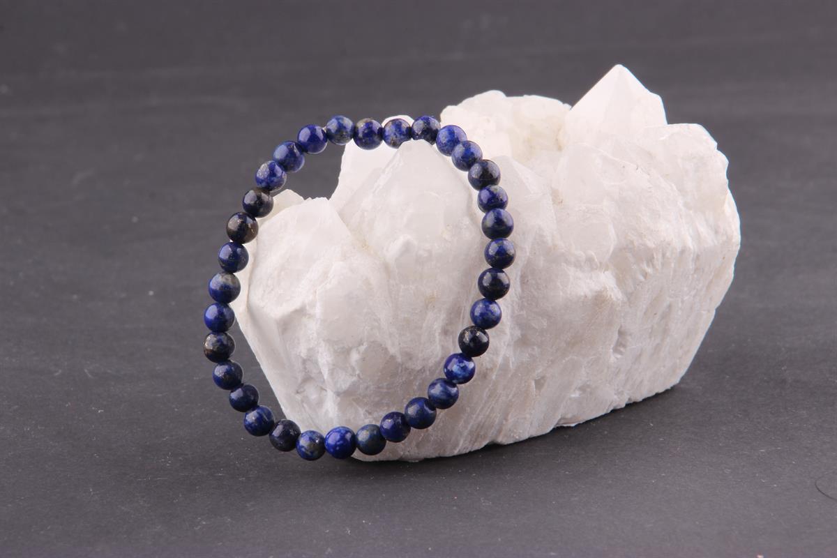 SERTİFİKALI Lapis Lazuli  Orjinal ( Taşlar) Doğaltaş Bileklik 6 mm - B834
