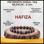 SERTİFİKALI Pietersite  Orjinal ( Taşlar) Doğaltaş Bileklik 8 mm - B873