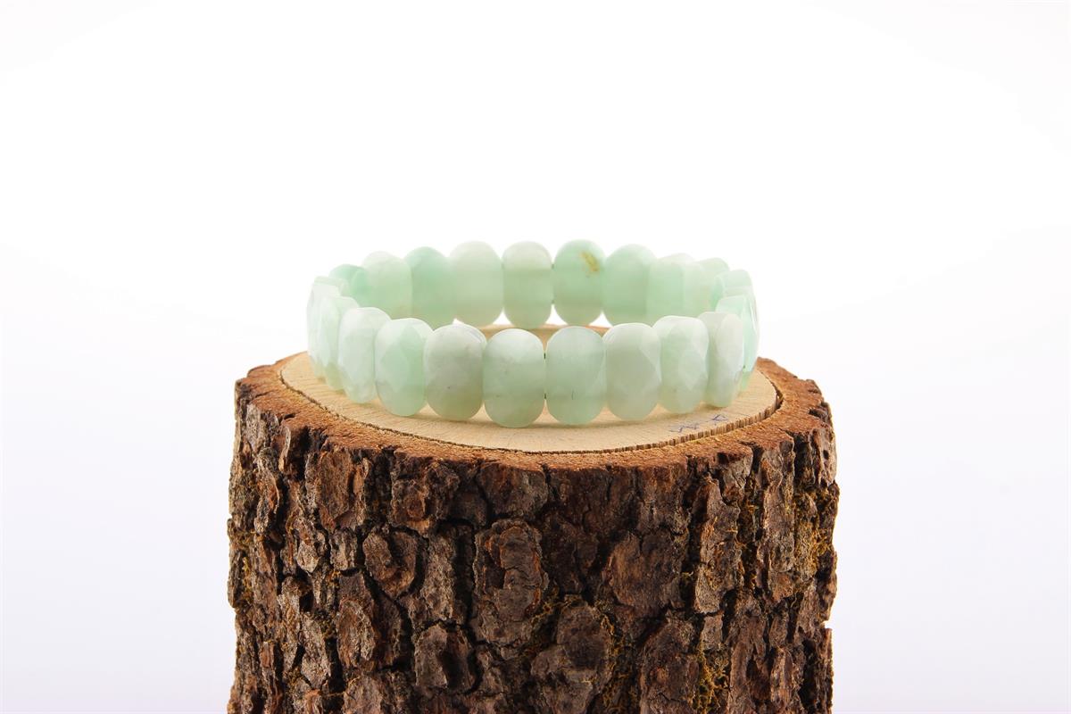 SERTİFİKALI Hurma Yeşim Geniş Kesim Bileklik-B796