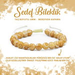 SERTİFİKALI Sedef 6mm Merdiven Kapama Doğal Taş Bileklik