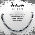 SERTİFİKALI Trehartz 8 mm Dizi Doğal Taş Kolye