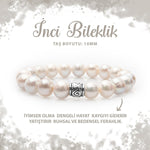 SERTİFİKALI İnci 10mm Doğal Taş Bileklik