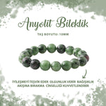 SERTİFİKALI Anyolit 10mm Doğal Taş Bileklik