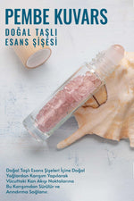 Sertifikalı Pembe Kuvars Doğal Taşlı Esans Şişesi 10cc ( Kendi Kokunu Doldur ve Kullan)