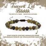 SERTİFİKALI Tsavorit Lal 6mm Merdiven Kapama Doğal Taş Bileklik