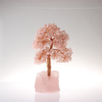 SERTİFİKALI Pembe Kuvars  Orjinal ( Taşlar) Doğaltaş Ağaç 20x7 cm, D027