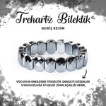 SERTİFİKALI Trehartz Doğal Taş Geniş Kesim Bileklik