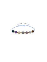 SERTİFİKALI Doğal Taş Balık Burç Bilekliği Kaplan Gözü-Labradorit-Ametist-Kan Taşı-Kalsit-Florit-Ay Taşı