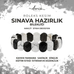 SERTİFİKALI Sınava Hazırlık Doğal Taş Geniş Kesim Bileklik