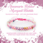 SERTİFİKALI Helidor 3-4mm Çift Sıra Doğal Taş Bileklik