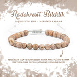 SERTİFİKALI Rodokrosit 6mm Merdiven Kapama Doğal Taş Bileklik