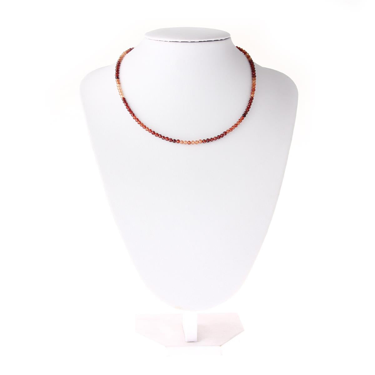 SERTİFİKALI Lal Hegzagon  Orjinal ( Taşlar) Doğaltaş Kolye 3 mm, M451
