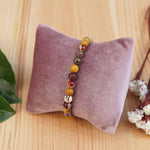 SERTİFİKALI Renkli Jasper  Orjinal ( Taşlar) Doğaltaş Bileklik   - 4mm