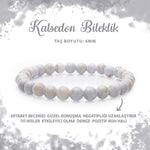 SERTİFİKALI Kalsedon 6mm Doğal Taş Bileklik