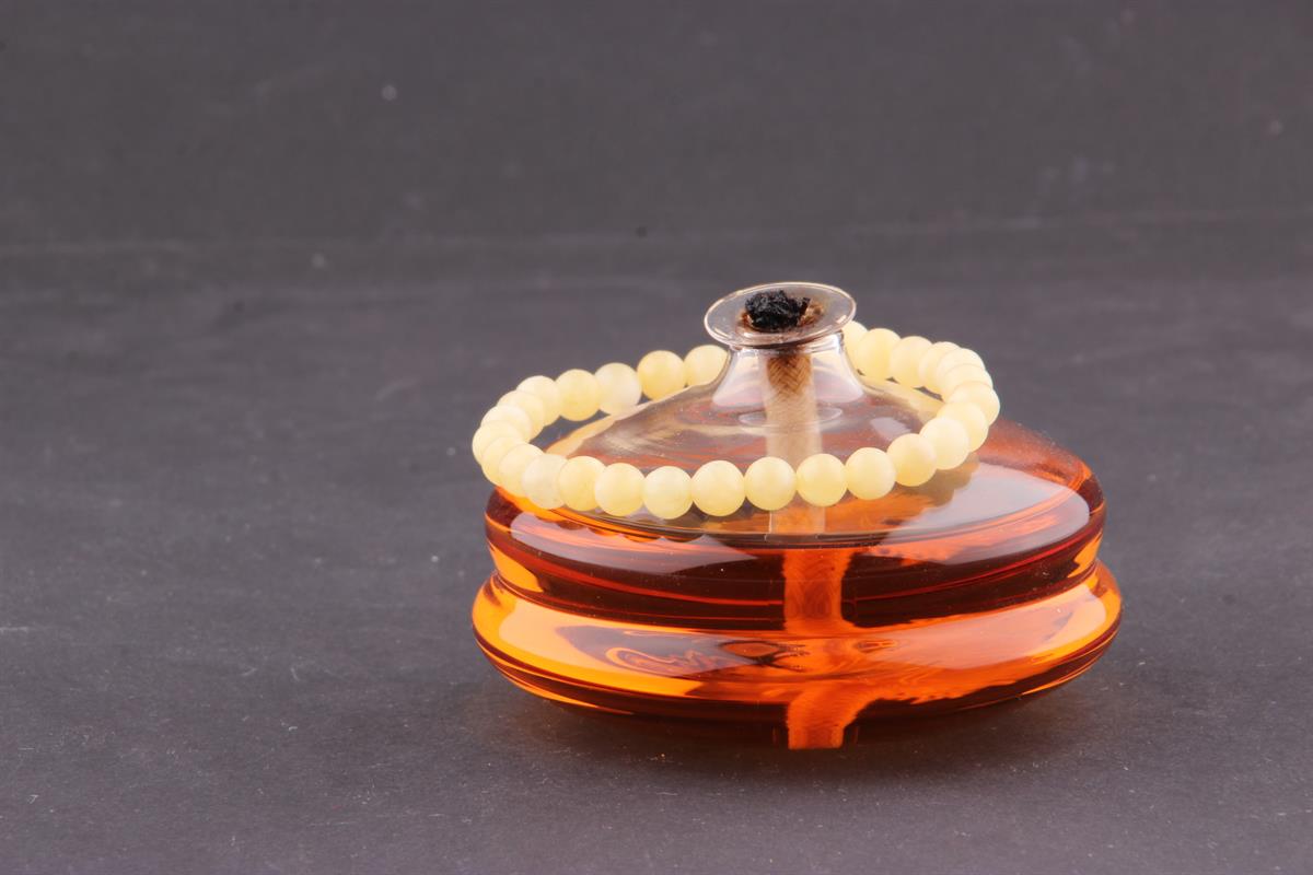 SERTİFİKALI Kalsit  Orjinal ( Taşlar) Doğaltaş Bileklik 6 mm - B827