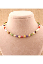 SERTİKALI  Orjinal ( Taşlar) Doğaltaş Bebek Kolye - Kehribar,yeşim,kaplan Gözü,ametist,pembe Kuvars