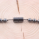 SERTİFİKALI Hematit  Orjinal ( Taşlar) Doğaltaş Düğümlü Kolye 6 mm - M163