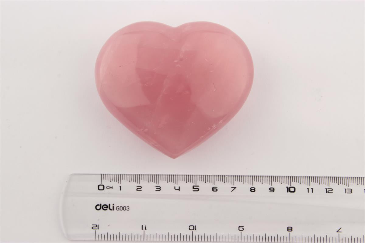 SERTİFİKALI Pembe Kuvars Kalpli  Orjinal ( Taşlar) Doğaltaş 8x8 cm, D004