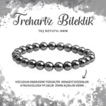 SERTİFİKALI Trehartz 8mm Doğal Taş Bileklik