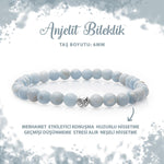 SERTİFİKALI Anjelit 6mm Doğal Taş Bileklik