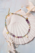 Sertifikalı Doğal Taş Florit - İnci 925 Ayar Gümüş Charm Halhal