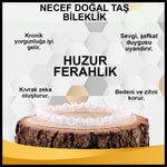 SERTİFİKALI Necef  Orjinal ( Taşlar) Doğaltaş Bileklik 6 mm - B838