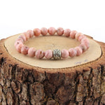 SERTİFİKALI Rodokrozit  Orjinal ( Taşlar) Doğaltaş Bileklik 6 mm Pembe B258