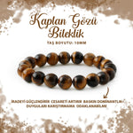 SERTİFİKALI Kaplan Gözü 10mm Doğal Taş Bileklik
