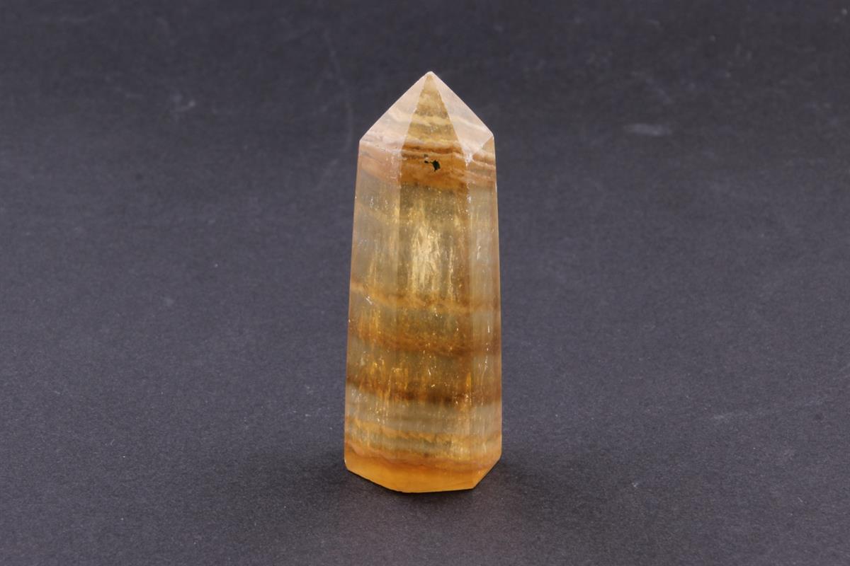 SERTİFİKALI Sarı Florit  Orjinal ( Taşlar) Doğaltaş Piramit 7 cm, 93 gr, D005